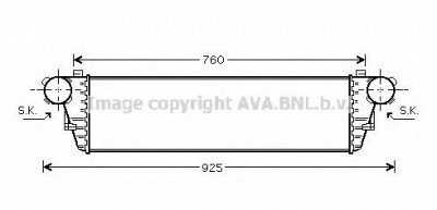 AVA QUALITY COOLING ms4380 -  Интеркулер